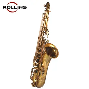 Instrumentos musicais altos f # bb, chave dourada laca KST-A1 tenor saxofone