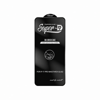 Pour SUPER-D Verre trempé haute transparence 9H anti-choc anti-rayures anti-traces de doigts 2.5D pour 17 Pro Max.