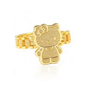Su misura alla moda 18KGold placcato in acciaio inossidabile Cartoon FashionRing carino gioielli firmati personalizzati per le donne per il regalo - Product Image 1