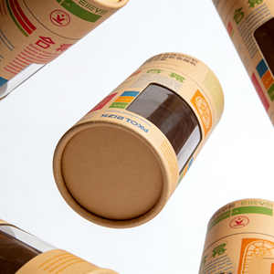 Eco Friendly Recyclable Cylinder Paper Tube With Display <b>Window</b> Custom Size Logo Cardboard Packaging For Cosmetic - Product Image 6