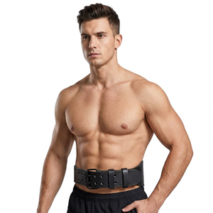 Ceinture de Musculation Incassable en Cuir avec Boucle de Fermeture, Protection Avancée Robuste et Respirante, Réglable pour la Musculation - Product Image 2
