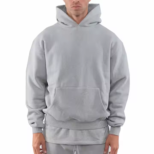 Jerseys de peso pesado de terciopelo de algodón informal con estampado personalizado de alta calidad, sudaderas con capucha y sudaderas para hombres - Product Image 3