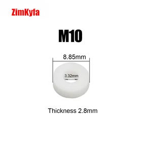 Lot de 10 joints d'étanchéité en nylon blanc pour raccords de tuyauterie filetés M8 M10 1/8 NPT BSP, entretoises anti-fuite - Product Image 4