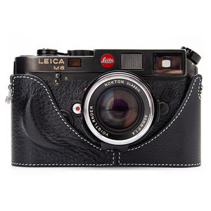 Rétro véritable appareil photo demi-étui en cuir véritable sac pour appareil photo pour <span class=keywords><strong>Leica</strong></span> MP <span class=keywords><strong>M4</strong></span> M3 M2 M1 M6 MDa photographie sac étui boîte personnaliser - Product Image 3