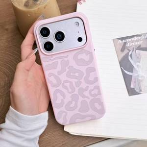 Suitable for iPhone 17 Pro Max, new stylish <b>silicone</b> leopard print case with large <b>window</b>, shockproof phone case - Product Image 2
