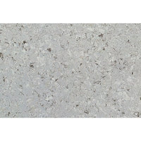 Dalle de quartz artificiel gris clair marbré moderne DCT CN7021 pour bureaux, plans de travail de salle à manger et plans de toilette - Antimicrobienne et durable