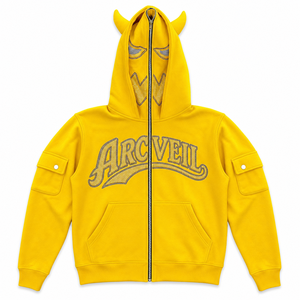 <span class=keywords><strong>Felpa</strong></span> <span class=keywords><strong>con</strong></span> <span class=keywords><strong>Zip</strong></span> Integrale Personalizzata <span class=keywords><strong>con</strong></span> Strass di Alta Qualità, Pesante <span class=keywords><strong>in</strong></span> <span class=keywords><strong>Pile</strong></span>, Stile Streetwear, <span class=keywords><strong>con</strong></span> Grafica Y2K a Corno, da Uomo - Product Image 4
