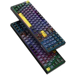 낮은 MOQ 도매 가격 RGB 게임 유선 기계식 키보드 80% 충돌 유형 C 키보드 G38 게이머를위한 완벽한 기능