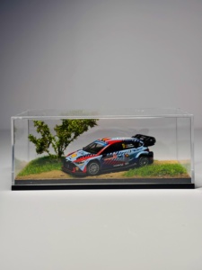 Vitrina de exhibición 1/64 para MiniGT XCAR TOYS <span class=keywords><strong>Hot</strong></span> <span class=keywords><strong>Wheels</strong></span>, base de microdiorama, caja de almacenamiento, adorno 120x58x45mm - Product Image 3
