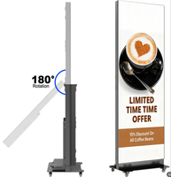 Afficheur LED pliable GOB P1.538 640*1920mm, affichage numérique tout-en-un, signalisation numérique intérieure et extérieure, animation de texte, ascenseur, aéroport