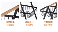 Panier de rangement de fruits détachable à 2/3 niveaux pour la cuisine, panier en fil métallique pour les fruits, les légumes et les collations, organisateur et rangement de comptoir