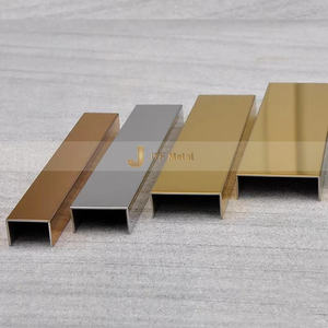 C358 Plinthe En Acier Inoxydable Moulure De Plinthe Pour La Décoration De Sol Mural Garniture De Carrelage En Acier Inoxydable 304/316 - Product Image 2