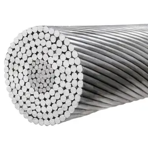 ACSR cabo de alimentação trançado de alumínio com núcleo de aço, cabo isolado para uso externo, vendas diretas dos fabricantes