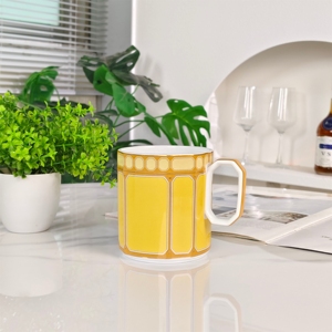 Mug en porcelaine fine européenne de luxe moderne pour le thé/le café, écologique, cadeaux pour la maison et les mariages - Product Image 4