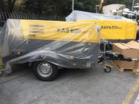 Compresseur d'air rotatif à vis portable moyen Atlas Copco XAHS146 7-12 Bar 8,5 M³/min à injection d'huile à axe unique Nouveau moteur diesel