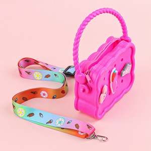 Bolsos de silicona bonitos para niños al por mayor - Bolsos cruzados de un solo hombro para teléfono móvil, uso en exteriores y playa con dijes DIY - Product Image 6