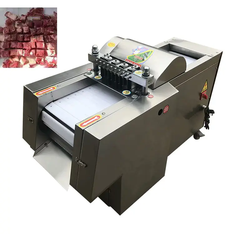 Groothandel Automatische Vlees Bot Snijmachine Kubus Maken Machines Vlees Snijder Te Koop
