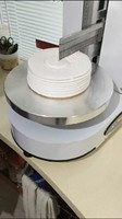 Machine électrique automatique de décoration de crème de gâteau, de plâtre, de revêtement, de glaçage, de grattage, Machine à lisser les gâteaux