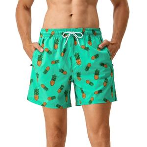 Traje de Baño Deportivo para Hombre con Logotipo Personalizado, Shorts de Baño Transpirables con Malla y Estampado de Leopardo, Bikini para Hombre Adulto - Product Image 2