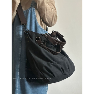 Heavy Duty Global Shipping Vintage <b>Large</b> Capacity Women's Shoulder <b>Bag</b> Crossbody Luxury <b>Canvas</b> Tote <b>Bag</b> - Product Image 5