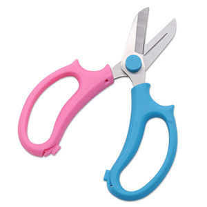Lu Ban's Work Garden Pruning Shears Stainless Steel Butterfly Design For Cutting Flower Stems Blue Plastic Handle Manual - Product Image 2