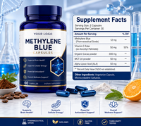 Capsules de bleu de méthylène OEM ODM sous marque privée, haute pureté, pour la santé cérébrale des adultes