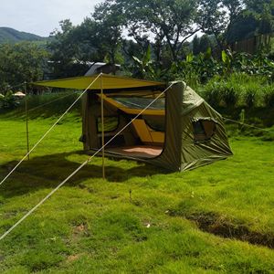 Tente de voyage en plein air Convient pour 1 à 2 ou 3 à 4 <span class=keywords><strong>personnes</strong></span> Conception carrée Imperméable Idéal pour le <span class=keywords><strong>camping</strong></span> sur la plage Avec protection UV - Product Image 2