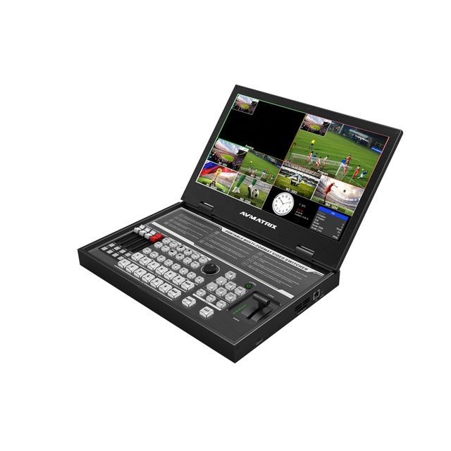 4K HDMI/DVI/USB Input Broadcast Video Live Streaming Equipment 3G-SDI 8 Channel Switcher with Built-in Audio Mixer Animation