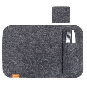 Tapete de taza no tejido Comida occidental Tapete de aislamiento térmico Cuchillo Tenedor Bolsa Tapete de mesa de café - Product Image 4