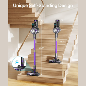 <span class=keywords><strong>Aspirateur</strong></span> sans fil puissant pour poils d'animaux, <span class=keywords><strong>tapis</strong></span> <span class=keywords><strong>et</strong></span> sols durs, avec écran LED <span class=keywords><strong>et</strong></span> brosse anti-emmêlement - Product Image 3