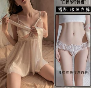 Camisón <span class=keywords><strong>Sexy</strong></span> y Dulce para Dormir, Lencería Térmica de Talla Grande, Pijama de Tela Tejida, Hermosa Ropa Interior - Product Image 5