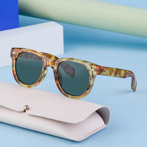 Lunettes de soleil pour homme ZS-98137, monture PC, protection UV400, verres bleus dégradés, style sport extérieur, avec étui - Product Image 4