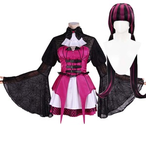 Costume de <span class=keywords><strong>vampire</strong></span> gothique pour <span class=keywords><strong>femme</strong></span>, robe corset ou perruque DONG-032 pour Halloween - Product Image 1