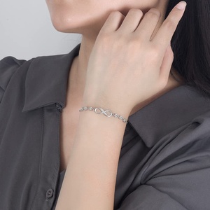 Wholesale the Latest Fashion 8-shaped Shining Adjustable <b>Bracelet</b> for Women Hot-Selling Jewelry for Gift Party Wedding - Product Image 5