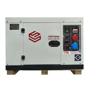 เครื่องกำเนิดไฟฟ้าแบบเงียบ YHS 10kva 5Kw 6000 วัตต์ พร้อมล้อเลื่อน 195 F สตาร์ท 50Hz ความถี่กระแสไฟฟ้า รุ่น YHS-DG-R10000 แบบเงียบ ทำงานได้ดี - Product Image 5