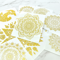 Autocollant décoratif personnalisé avec logo en feuille d'or numérique, finition brillante, pour emballage haut de gamme