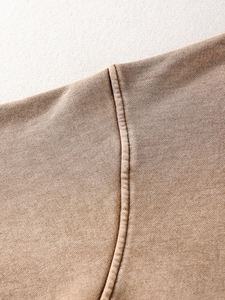 Custom Logo Water <b>Washed</b> Hoodie High Street Series <b>Washing</b> 100% Cotton Male Sweater Stone <b>Washed</b> Vintage Hoodie - Product Image 4