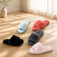 Vente en gros, personnalisation sur mesure, fabrication en usine, semelle intermédiaire légère en EVA pour pantoufles en laine et peau de mouton, pour un confort chaud et intérieur en hiver