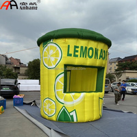 Stand de vente de limonade gonflable géant personnalisé, tente d'événement, stand pour la vente de boissons au citron, promotion publicitaire