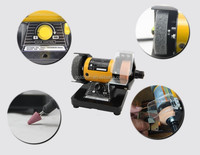 TOLHIT 110v 220v 75mm 3 pouces 200W Portable Hobby Jewelry Jewelers Mini Bench Polisher Grinder Avec arbre flexible Driver