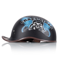 Nuevo Casco Retro de Motocicleta Estilo Ducktail, ABS, Certificado DOT/3C, Ligero, Transpirable, para Verano, Estilo Vintage, para Scooter