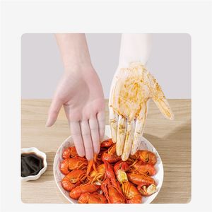 ANBOSON Gants de cuisine jetables en nitrile rose pour femmes, 12 pouces, avec logo personnalisé - Product Image 4