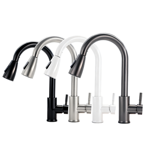 Rubinetto da Cucina Moderno in Acciaio Inox 201 a 3 Vie con Doccetta Estraibile a Molla per Lavello - Product Image 5