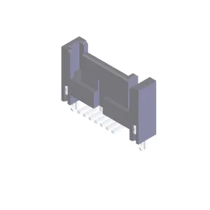 Signal Crimp Vertical SMT Set Top Box Cobre Alta corriente 0,05 pulgadas 1,27mm Pitch SMT SATA conector
