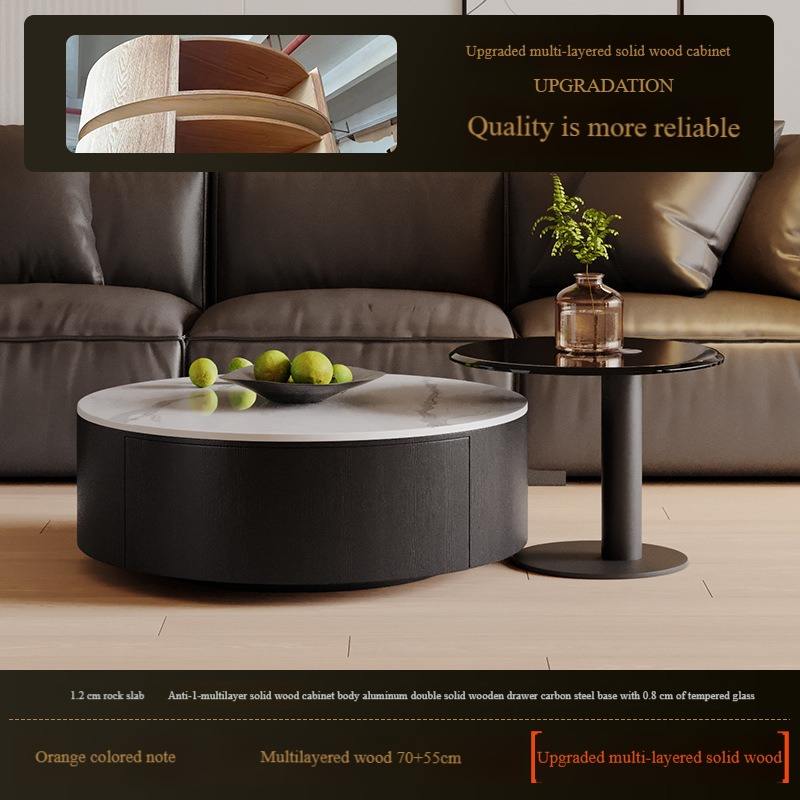 Remarques sur les couleurs + table d'appoint panoramique multicouche en bois massif