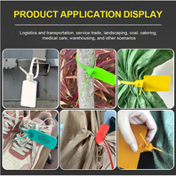 Segel plastik sekali pakai segel timbal logistik Label besar bungkus Label Label Label identifikasi kabel tag Tamper-proof segel