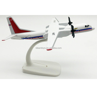 Modèle d'avion 16cm 1/400 mongolie moderne HUNNU AIR FOKKER 50 modèle d'avion moulé sous pression pour cadeau de compagnie aérienne