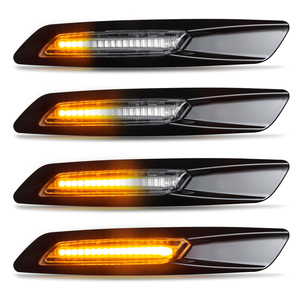 Couverture noire ambre dynamique LED feu de position latéral <span class=keywords><strong>clignotant</strong></span> pour <span class=keywords><strong>BMW</strong></span> E60 E61 E81 <span class=keywords><strong>E90</strong></span> E91 - Product Image 1