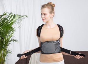 <span class=keywords><strong>Ospedale</strong></span> ortopedico regolabile grige schiena seduta spalla lombare supporto postura correttore tutore per gli uomini donne - Product Image 6