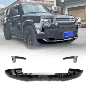 Car Bumper Lip Cover Guarda Protetor Divisor De Spoiler Lip Dianteiro Para Land Rover Defender 2020